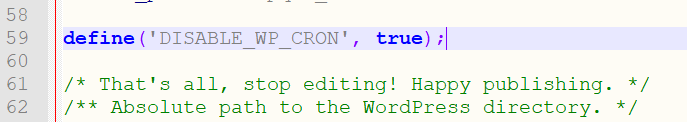 WordPress wp-cron deaktivieren
